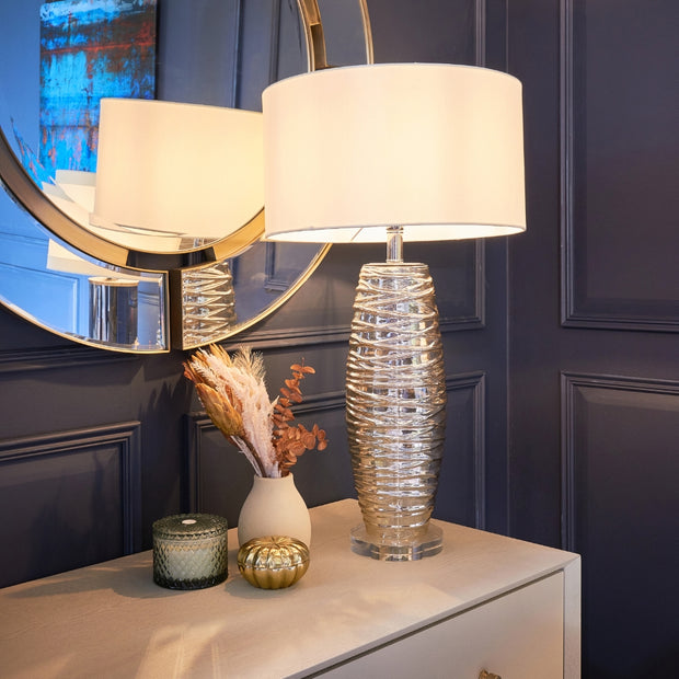 Ursa Cognac Glass Body Table Lamp