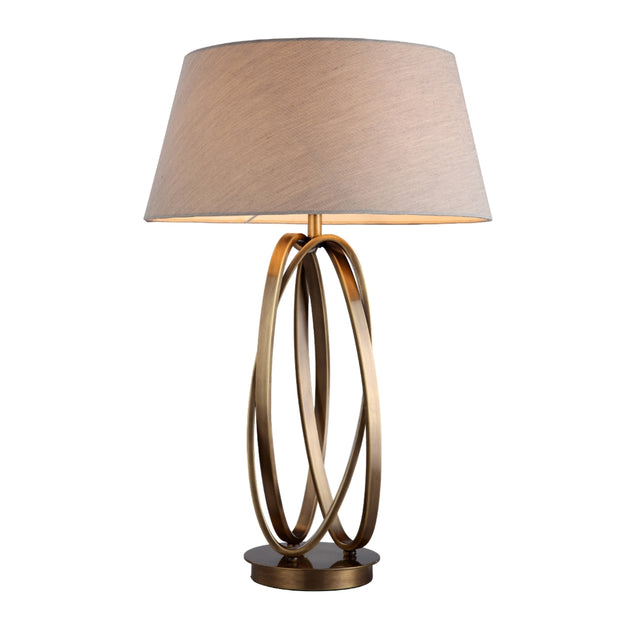 Wezen Antique Brass Table Lamp