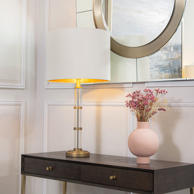 Zion Antique Brass Finish Table Lamp