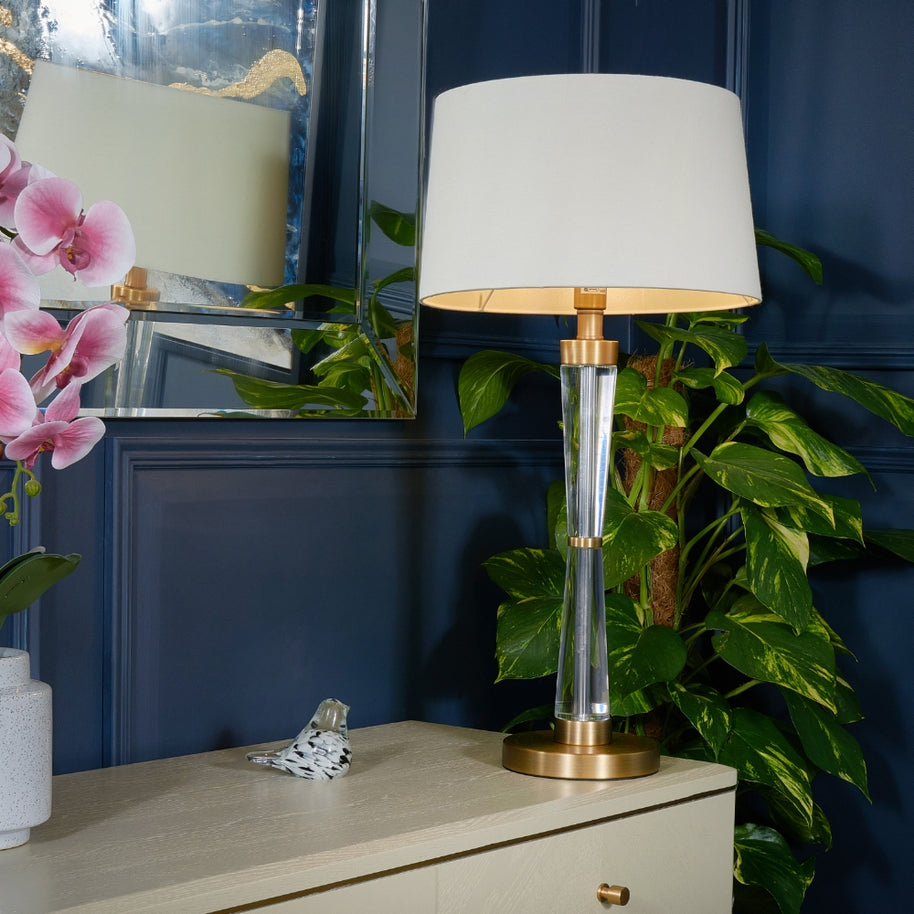 Harrington Antique Brass Finish Table Lamp