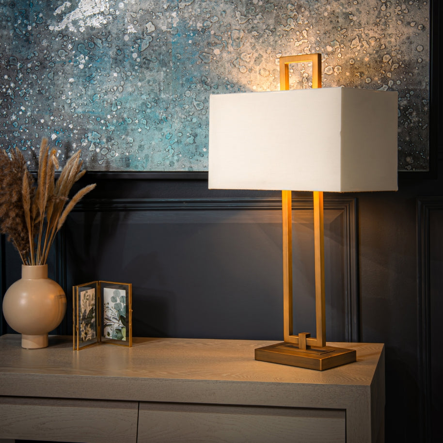 Elysian Antique Brass Finish Table Lamp