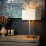 Elysian Antique Brass Finish Table Lamp