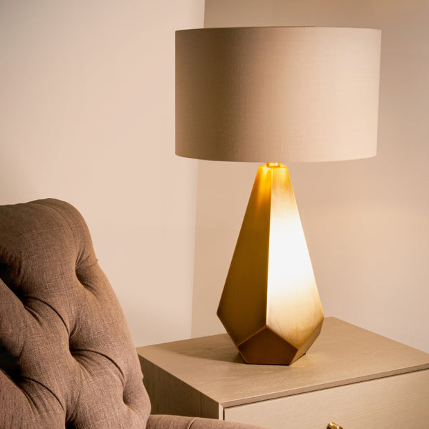 Lucian Antique Brass Table Lamp