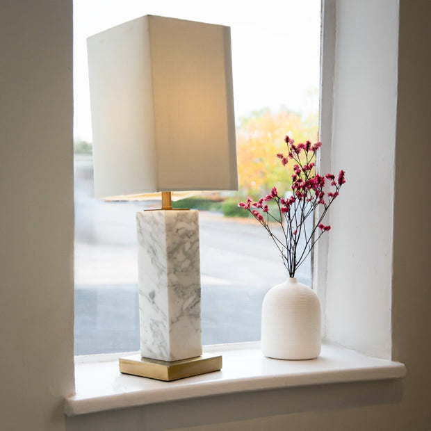 Paragon White Marble Table Lamp