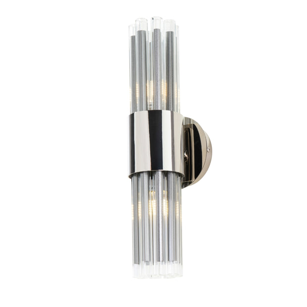 Iris Nickel Finish Wall Lamp