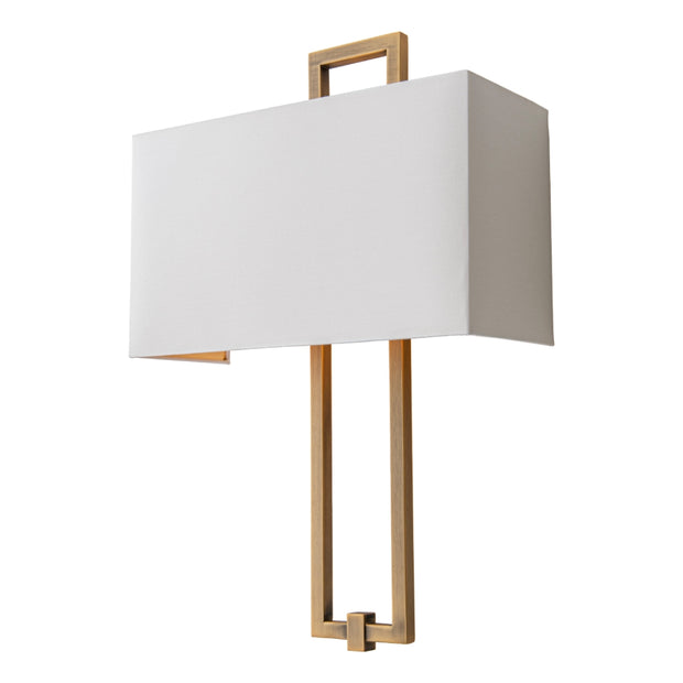 Elysian Antique Brass Finish Wall Lamp