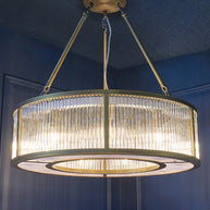 Doric Antique Brass Finish Ceiling Light