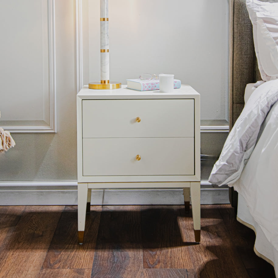 Belmont White Side Table