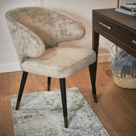 Valencia Luxe Mushroom Finish Chair