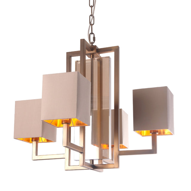 Astoria Antique Brass Finish Chandelier