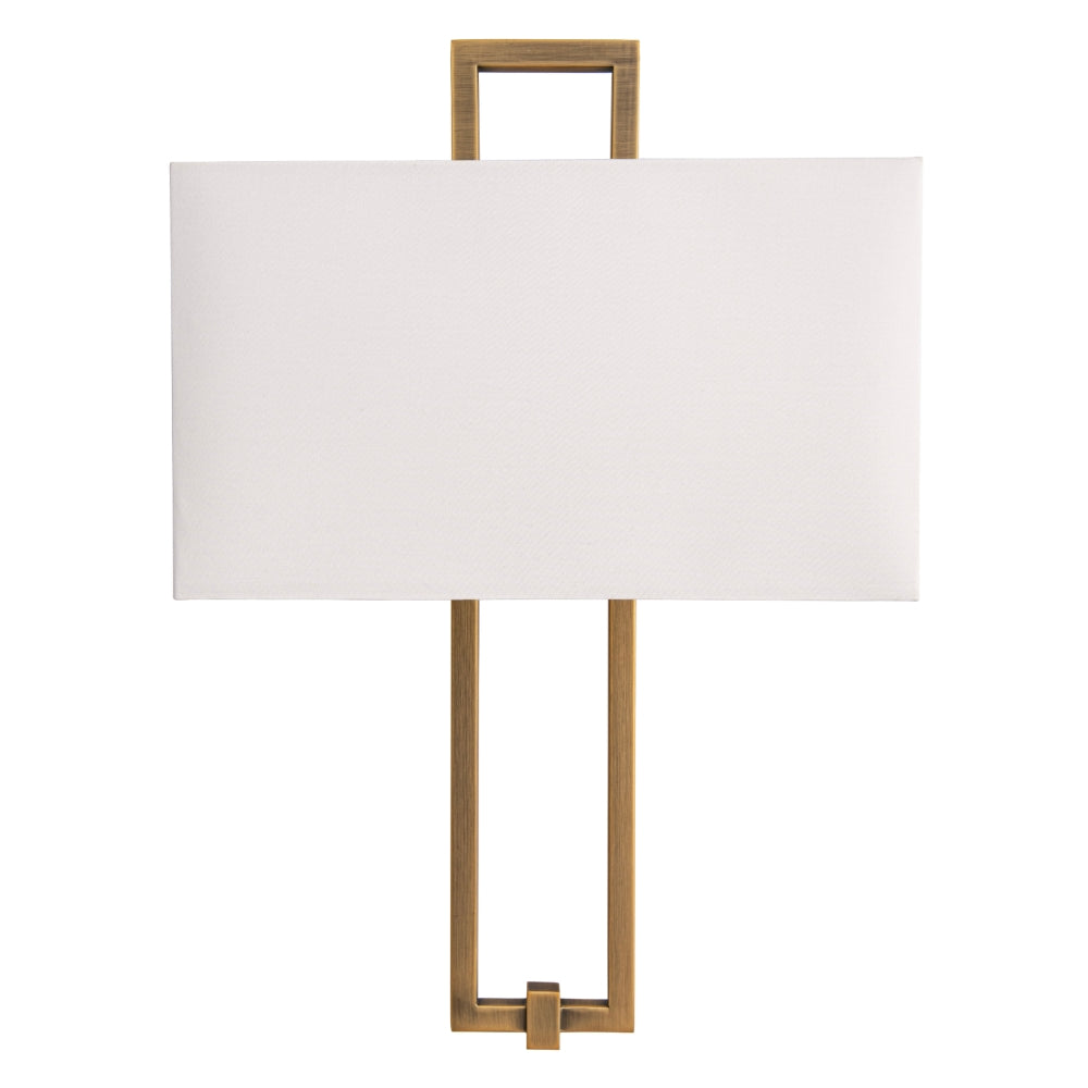 Elysian Antique Brass Finish Wall Lamp