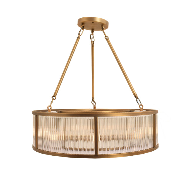 Doric Antique Brass Finish Ceiling Light