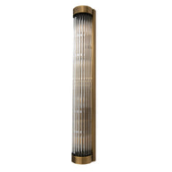 Waltz Antique Brass Finish Long Wall Lamp