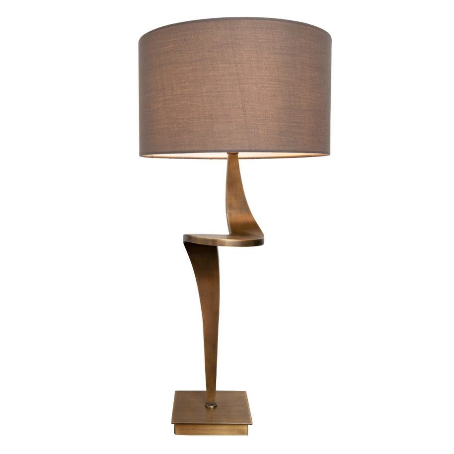 Nebula Antique Brass Finish Table Lamp (Right)