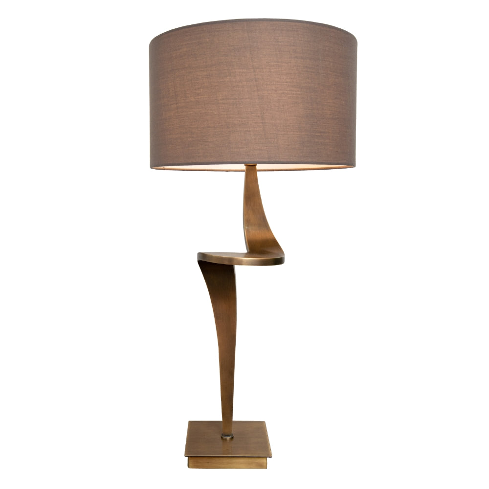 Nebula Antique Brass Finish Table Lamp (Right)