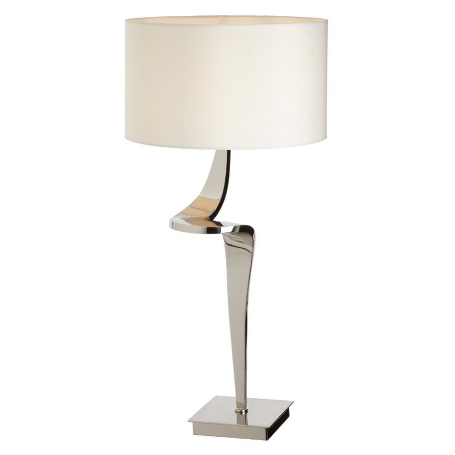 Nebula Nickel Finish Table Lamp (Left)