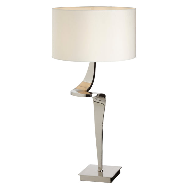 Nebula Nickel Finish Table Lamp (Left)