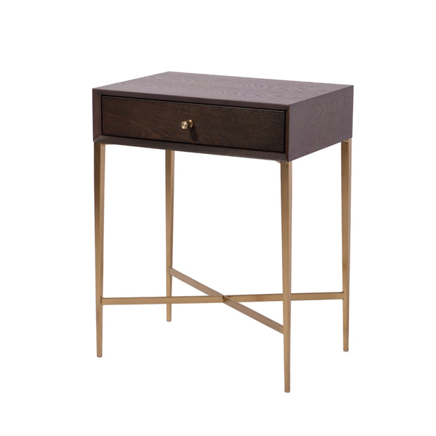 Fjord Chocolate Finish Side Table