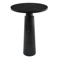 Lyra Black Marble Side Table