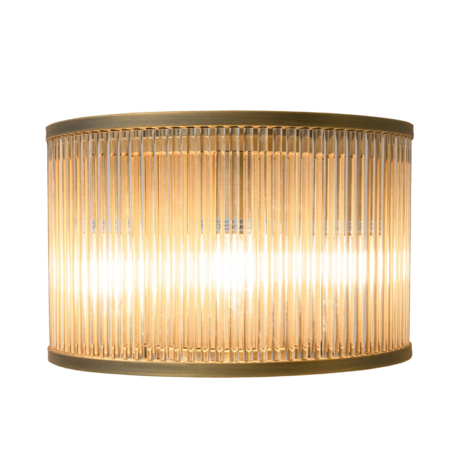 Doric Antique Brass Finish Wall Lamp