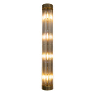 Waltz Antique Brass Finish Long Wall Lamp