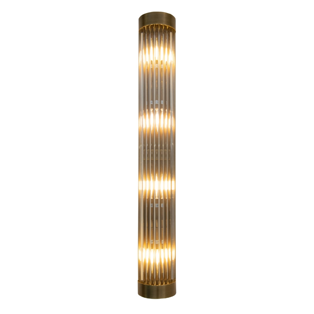 Waltz Antique Brass Finish Long Wall Lamp