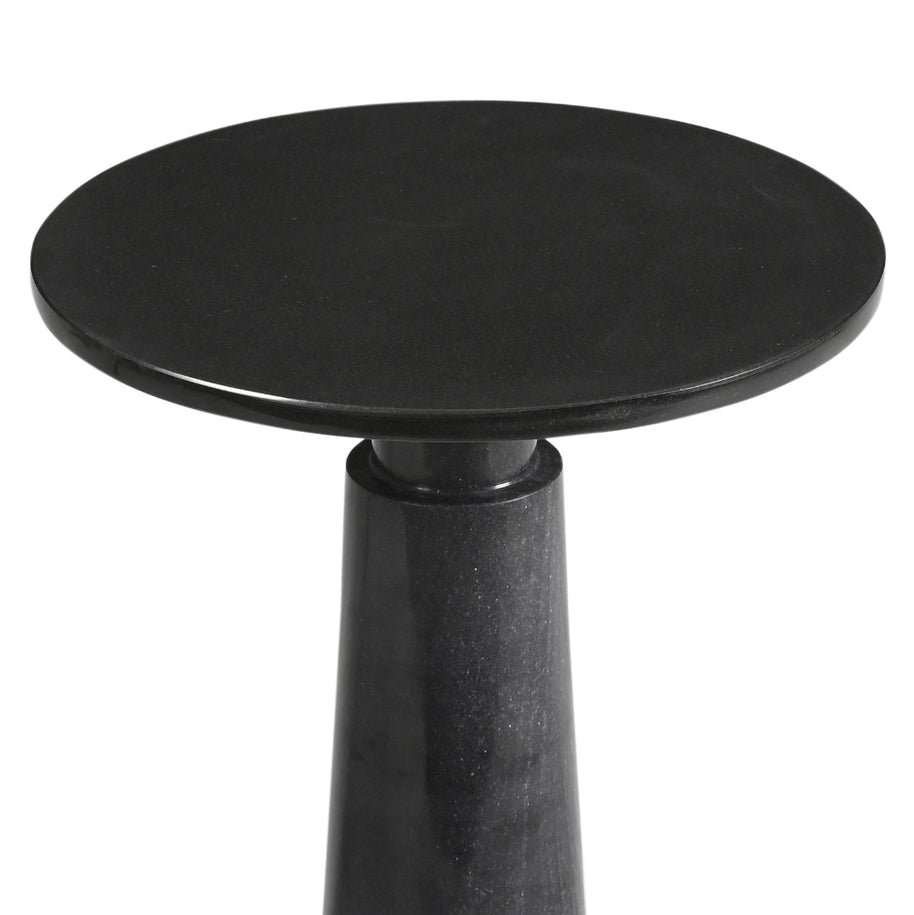 Lyra Black Marble Side Table