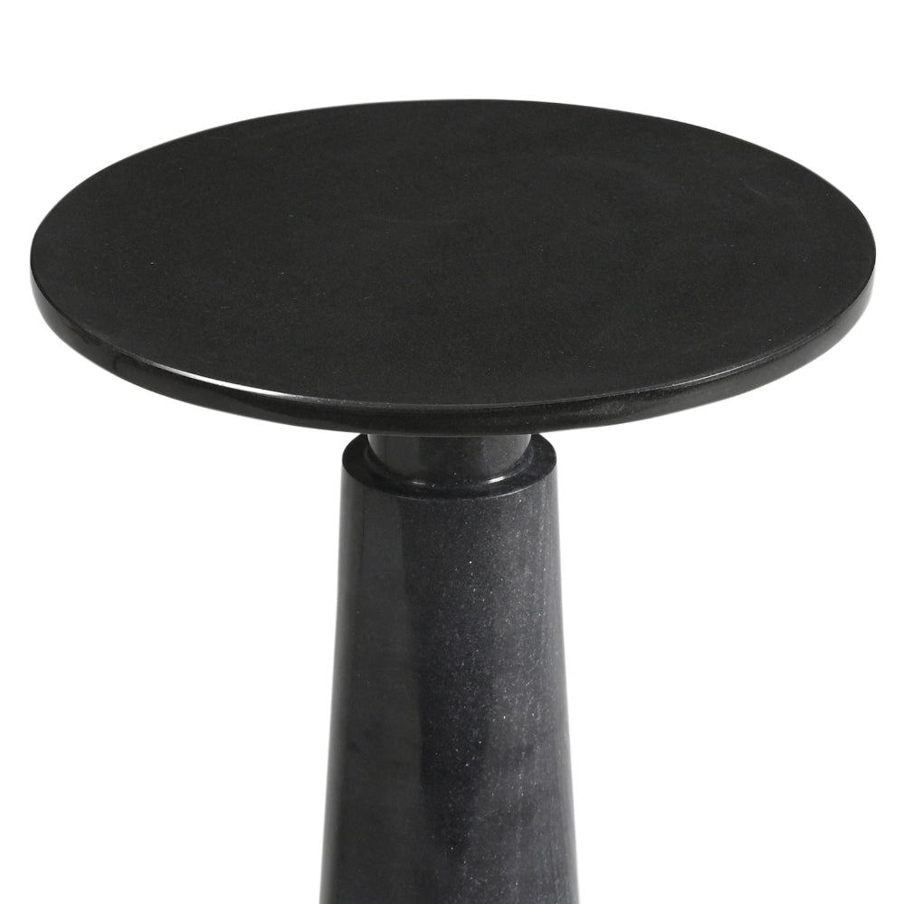 Lyra Black Marble Side Table