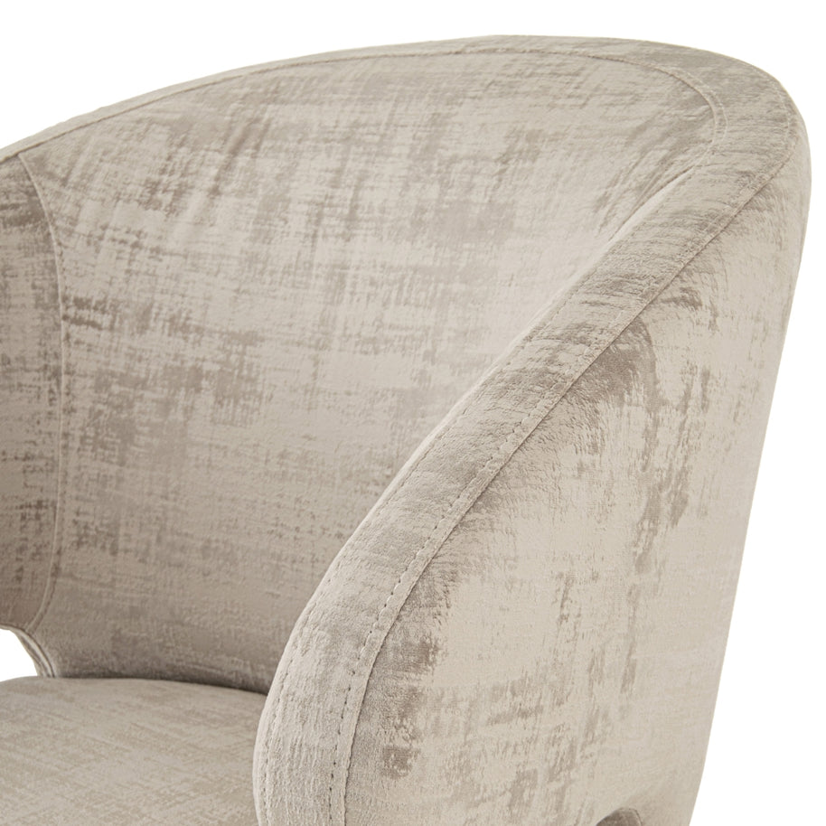 Valencia Luxe Mushroom Finish Chair