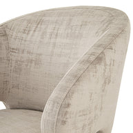 Valencia Luxe Mushroom Finish Chair