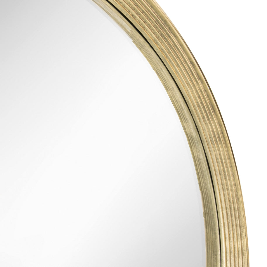 Florence Distressed Gold Leaf Wall Mirror