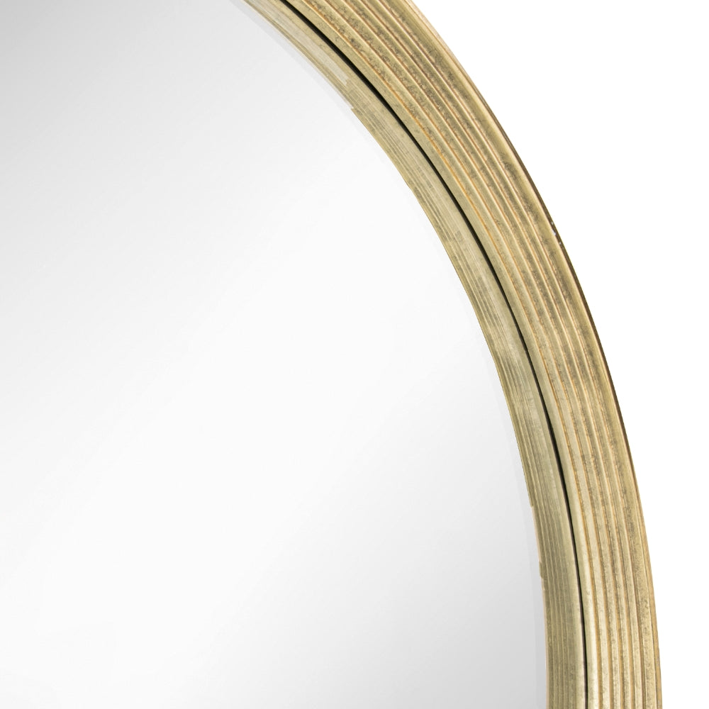 Florence Distressed Gold Leaf Wall Mirror