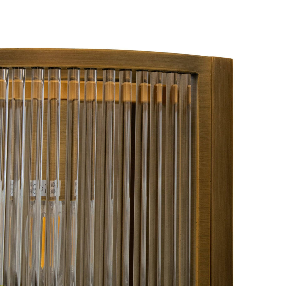 Doric Antique Brass Finish Wall Lamp