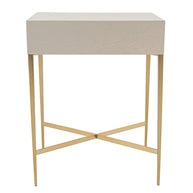 Fjord Ceramic Grey Finish Side Table