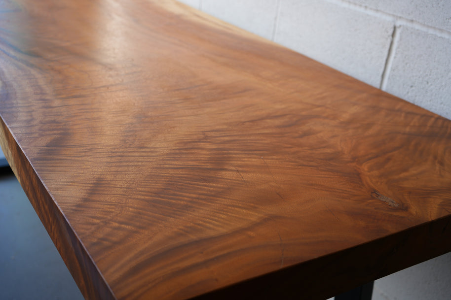 Amber Grain Live Edge Dining Table