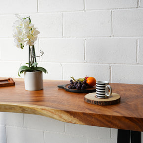 Amber Grain Live Edge Dining Table