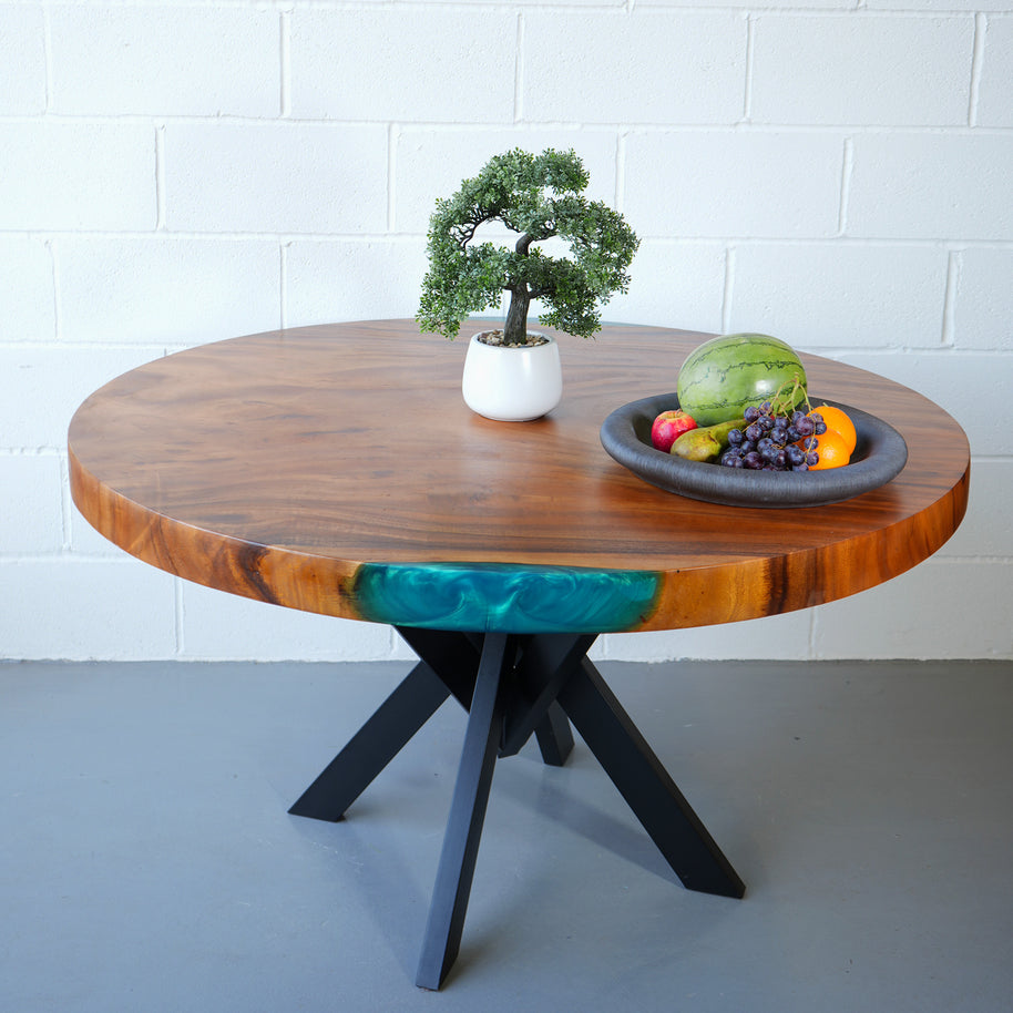 Turquoise Lagoon Round Coffee Table