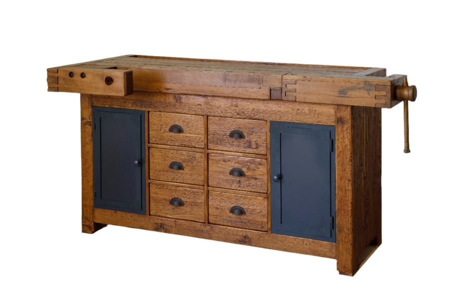 Fasan Joinery bench cabinet by Home4Rest, handcrafted from reclaimed wood