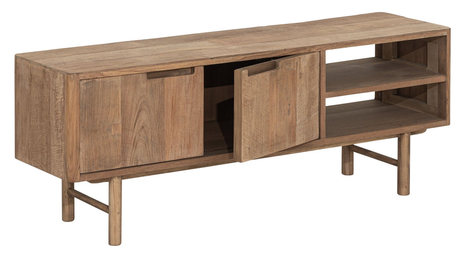 TV stand Bliss No.2 small, 2 doors, 2 open racks