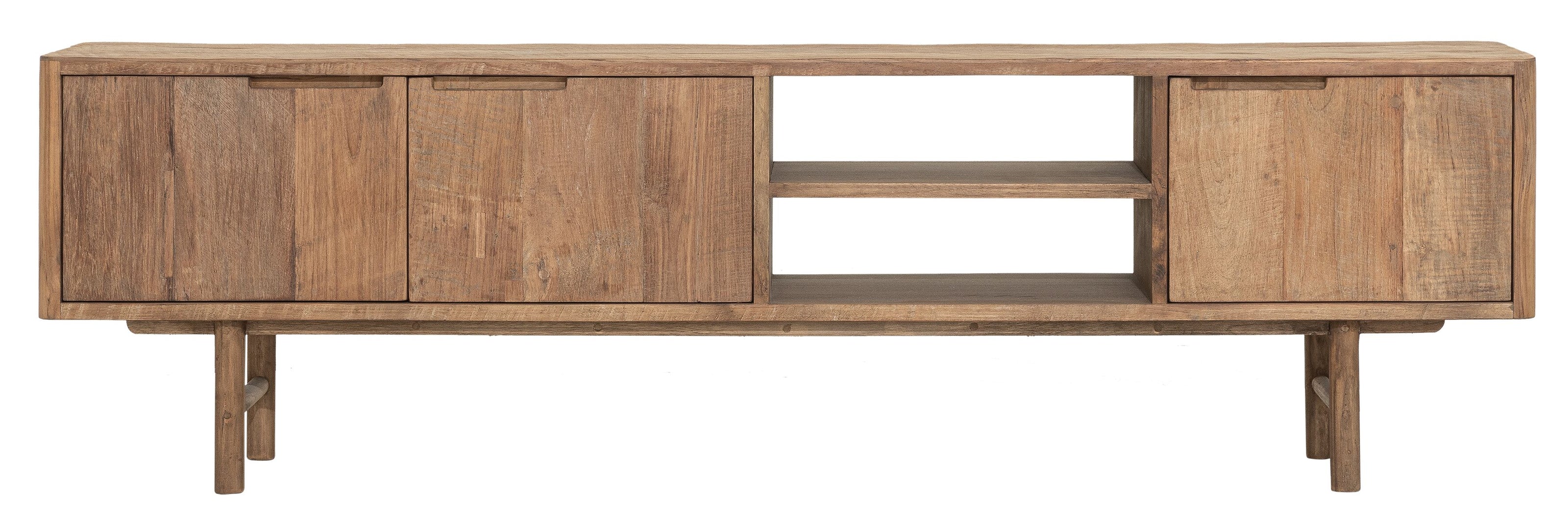 TV stand Bliss No.2 medium, 3 doors, 2 open racks