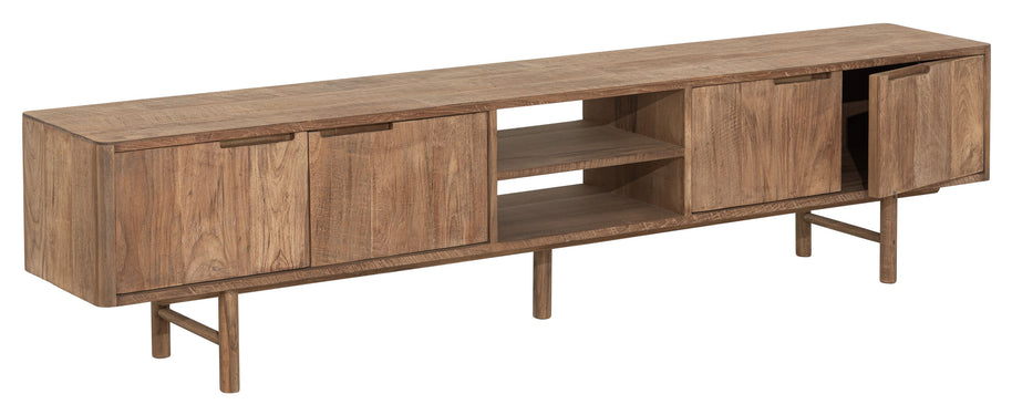 TV stand Bliss No.2 large, 4 doors, 2 open racks
