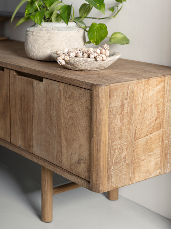 TV stand Bliss No.2 large, 4 doors, 2 open racks