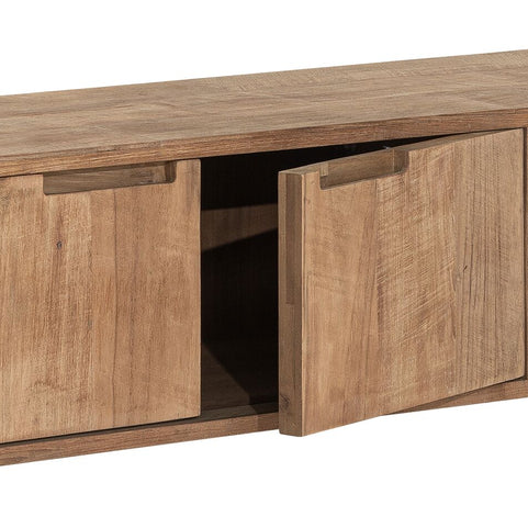 Hanging TV stand Bliss No.2 small, 2 doors, 2 open racks