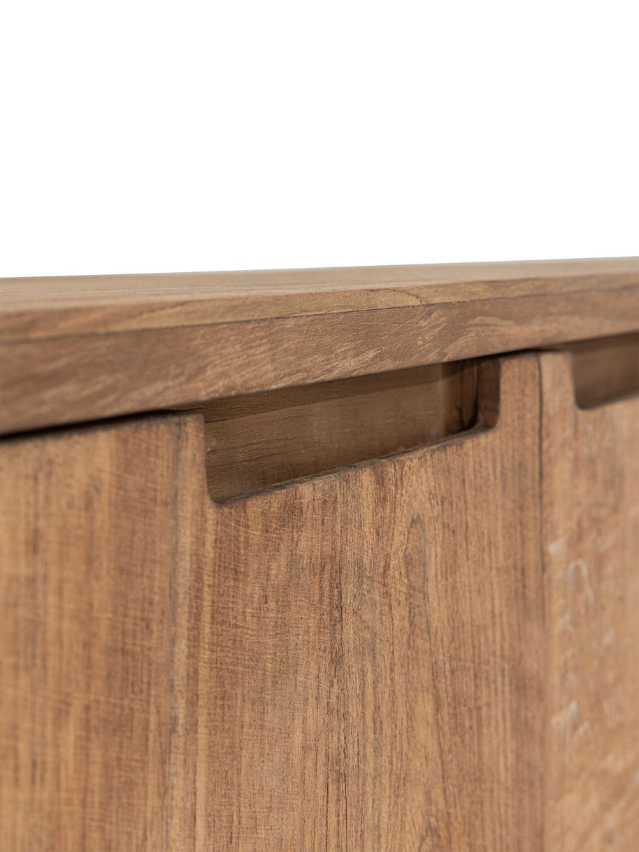 Hanging TV stand Bliss No.2 small, 2 doors, 2 open racks