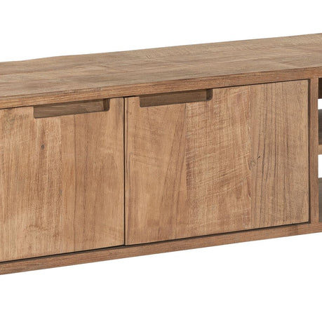 Hanging TV stand Bliss No.2 small, 2 doors, 2 open racks