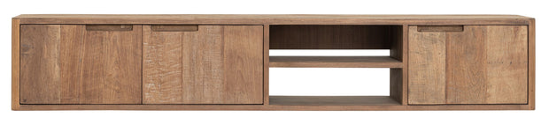 Hanging TV stand Bliss No.2 medium, 3 doors, 2 open racks