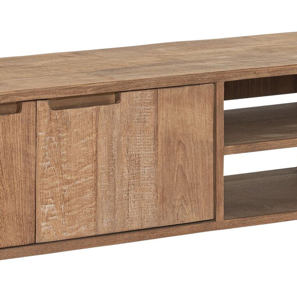 Hanging TV stand Bliss No.2 medium, 3 doors, 2 open racks