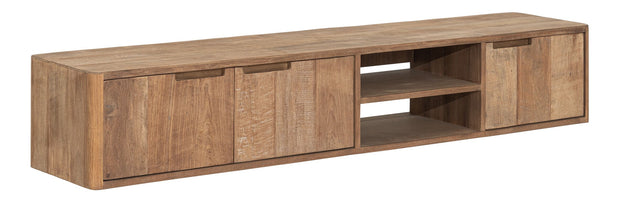 Hanging TV stand Bliss No.2 medium, 3 doors, 2 open racks