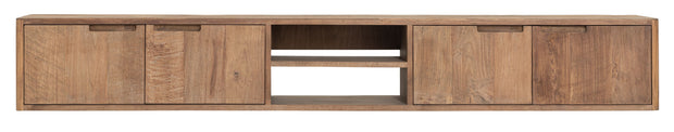 Hanging TV stand Bliss No.2 large, 4 doors, 2 open racks