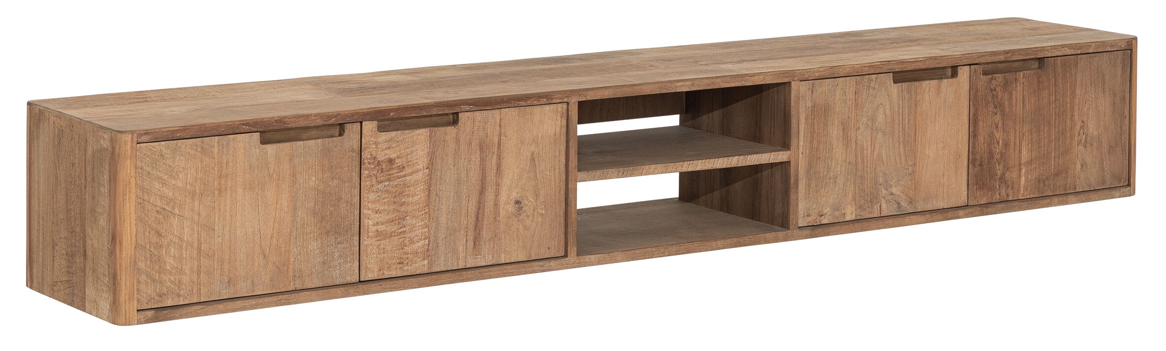 Hanging TV stand Bliss No.2 large, 4 doors, 2 open racks